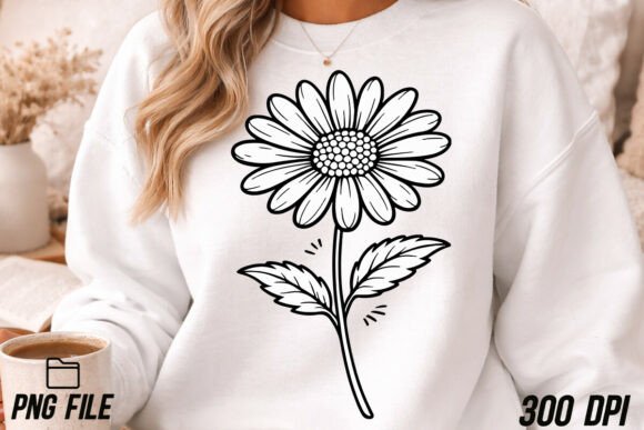 A Daisy Graphic for T-Shirt Designs and Modern Branding