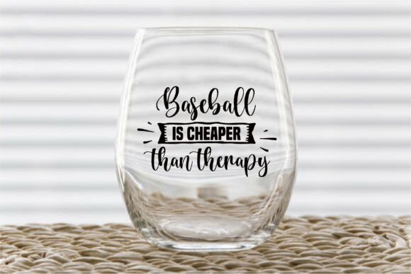Baseball is Cheaper Than Therapy Graphics for Modern T-Shirt Designs