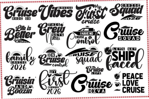 Cruise SVG Bundle, Anchor SVG: Perfect for T-Shirt Designs and Graphics