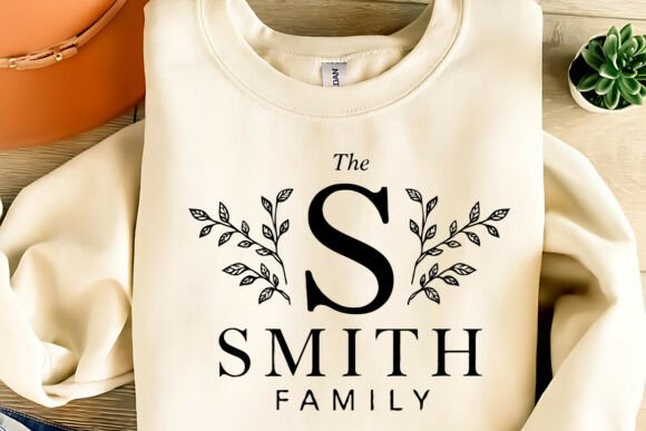 Family Monogram SVG, PNG, EPS: A Versatile Graphic for T-Shirt Designs