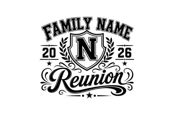 Family Reunion Monogram SVG for Graphics and T-Shirt Designs