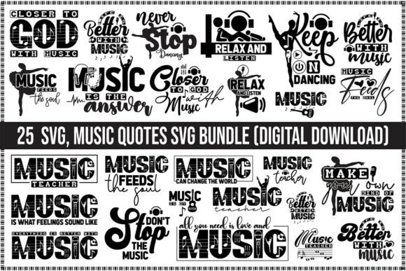 Leveraging Music Quotes SVG Graphics for Editorial and T-Shirt Designs