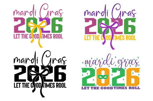 Mardi Gras 2026 Graphics for Blogs & T-Shirt Designs