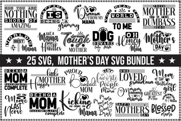 Mother's Day SVG Bundle Graphics for T-Shirt & Brand Design