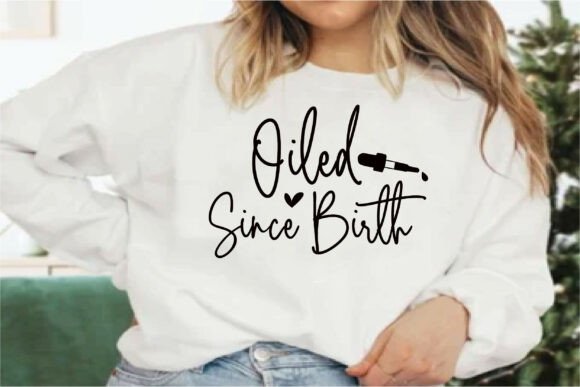 Oiled Since Birth: A Grunge-Tinged Graphic for Modern Merchandise