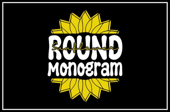 Review: Sunflower Round Monogram SVG Design for T-Shirt Graphics