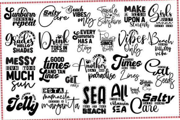 Summer SVG Bundle: Perfect Graphics for T-Shirt Designs