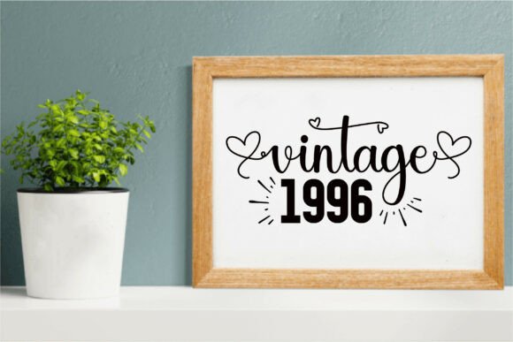 Vintage 1996 Graphics: A Solid T-Shirt Design Asset for Creative Sellers